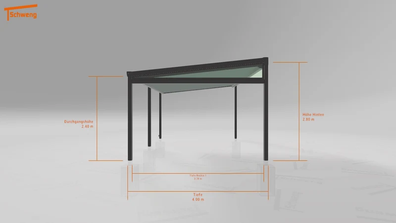 #DE Schweng Terrassenüberdachung S400 (ID jj858m)