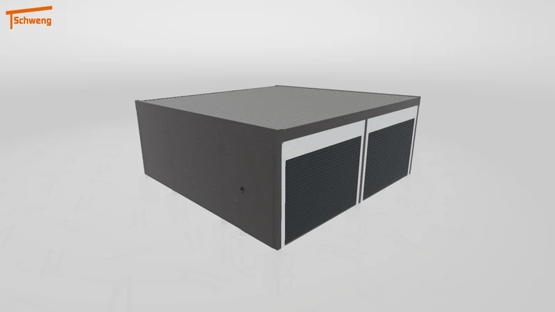 #DE Schweng Flachdachcarport C600+ (ID v4789y)