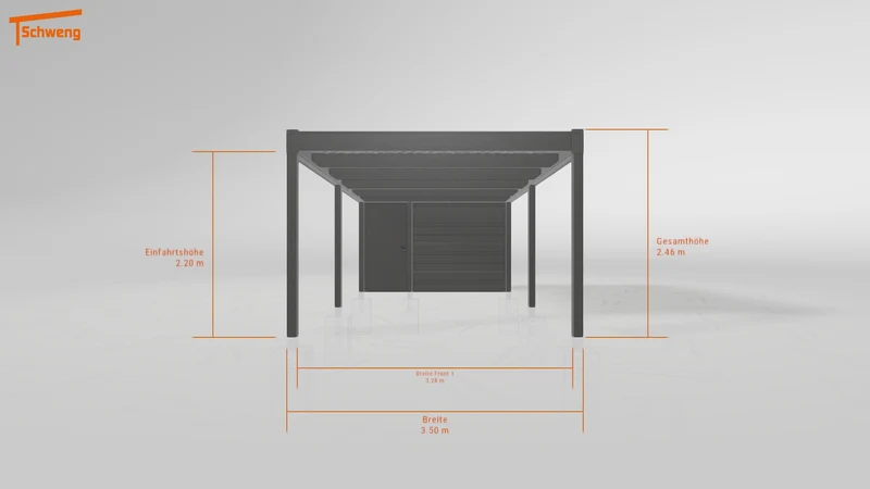 #DE Schweng Flachdachcarport C600 (ID g7543p) #MTG