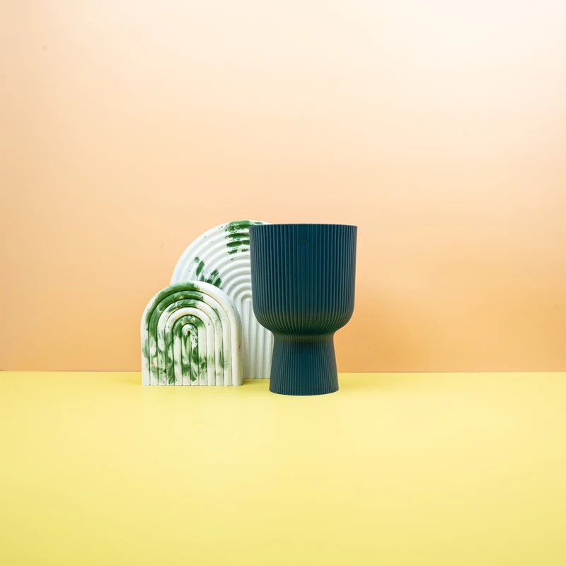 ÜBERTOPF ELHO VIBES FOLD RUND COUPE TIEFENBLAU