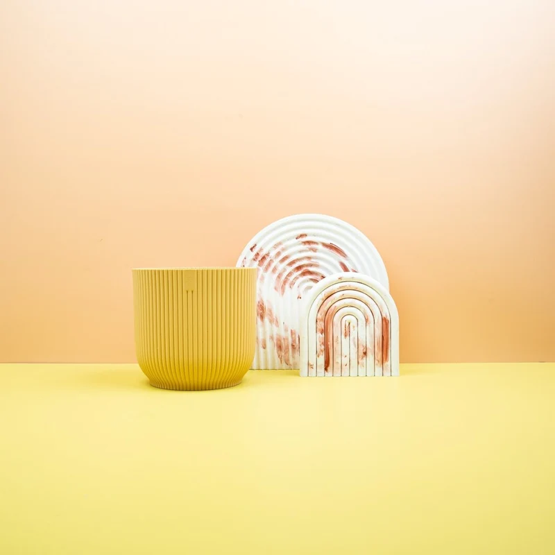 ÜBERTOPF ELHO VIBES FOLD RUND BUTTERGELB