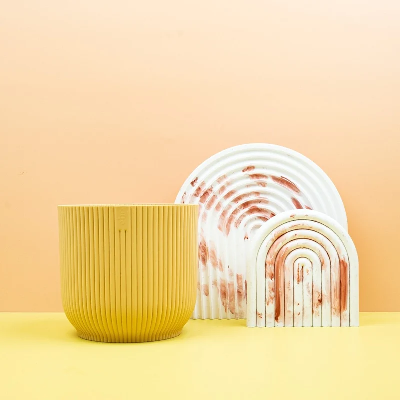 ÜBERTOPF ELHO VIBES FOLD RUND BUTTERGELB