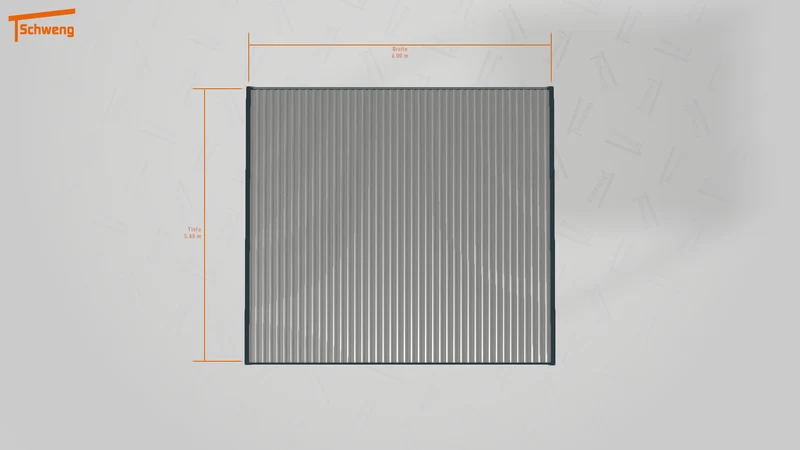 #DE Schweng Flachdachcarport C600 (ID v492vy)