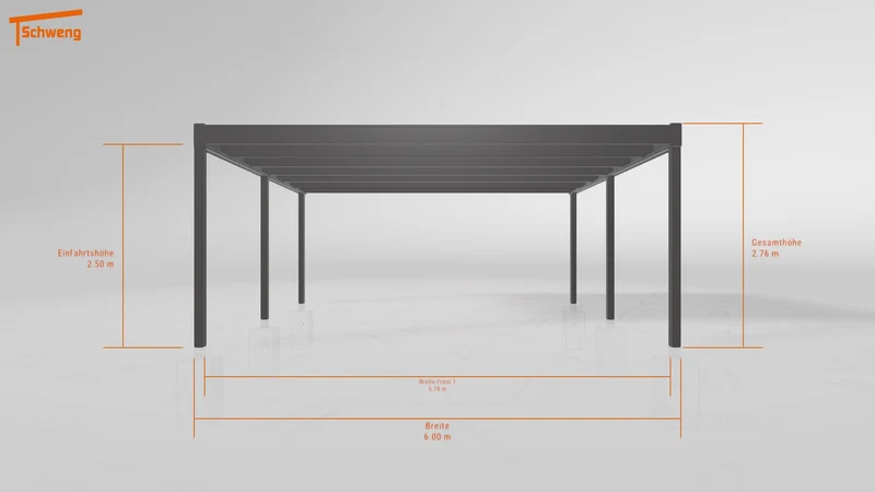 #DE Schweng Flachdachcarport C600 (ID k2rvkk) #MTG