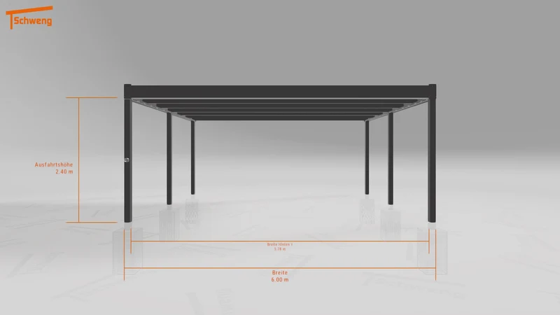 #DE Schweng Flachdachcarport C600 (ID k2rvkk) #MTG