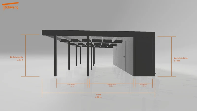 #DE Schweng Flachdachcarport C600+ (ID 5m97mw) #MTG