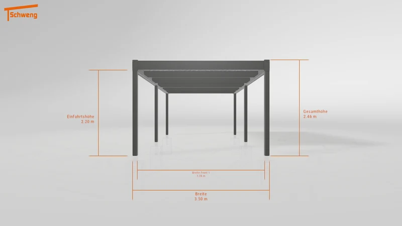 #AT Schweng Flachdachcarport C600 (ID 9wvqbg)