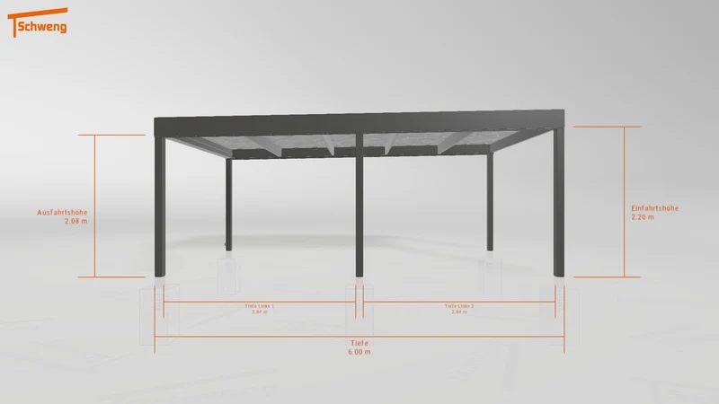#AT Schweng Flachdachcarport C600 (ID 9wvqbg)