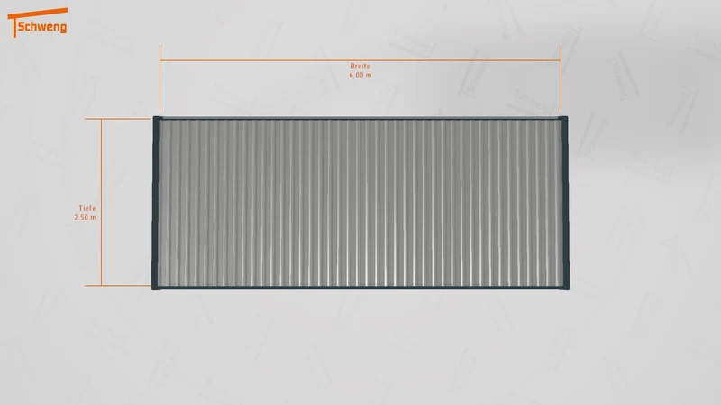 #DE Schweng Flachdachcarport C600 (ID n5mpj7)
