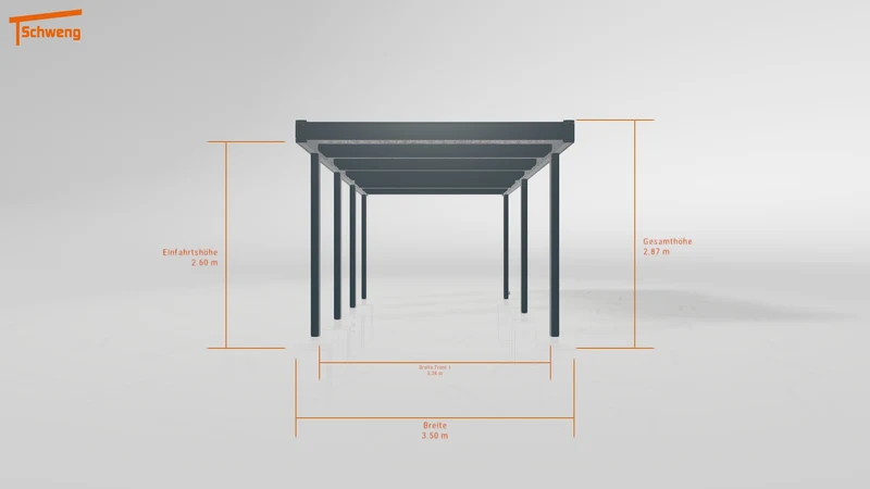 #DE Schweng Flachdachcarport C600 (ID v473kj) #MTG