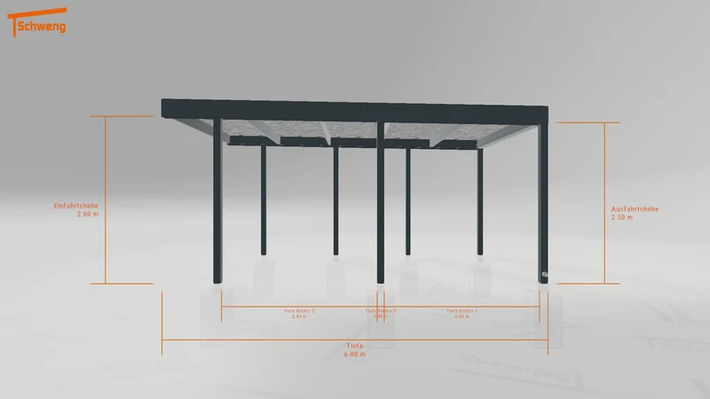 #DE Schweng Flachdachcarport C600 (ID v473kj) #MTG