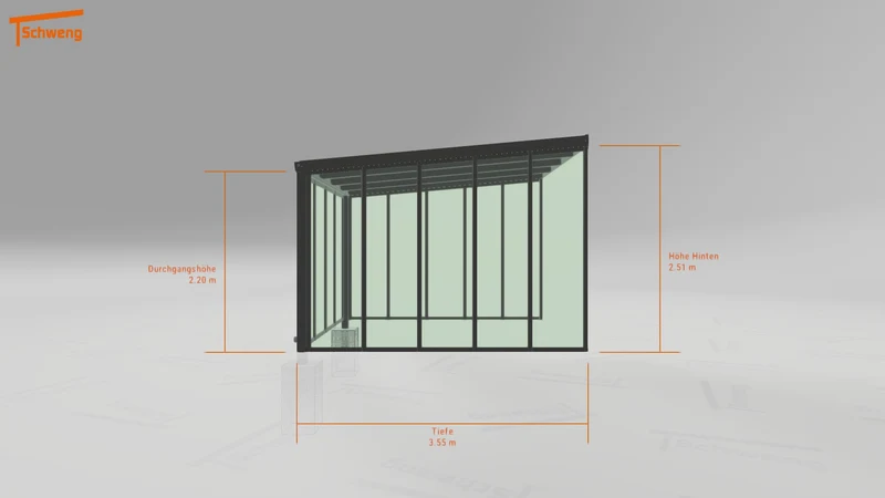 #DE Schweng Terrassenüberdachung S350 (ID v478ry)