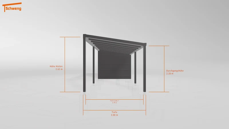 #DE Schweng Pultdachcarport S400 (ID qdvr37) #MTG