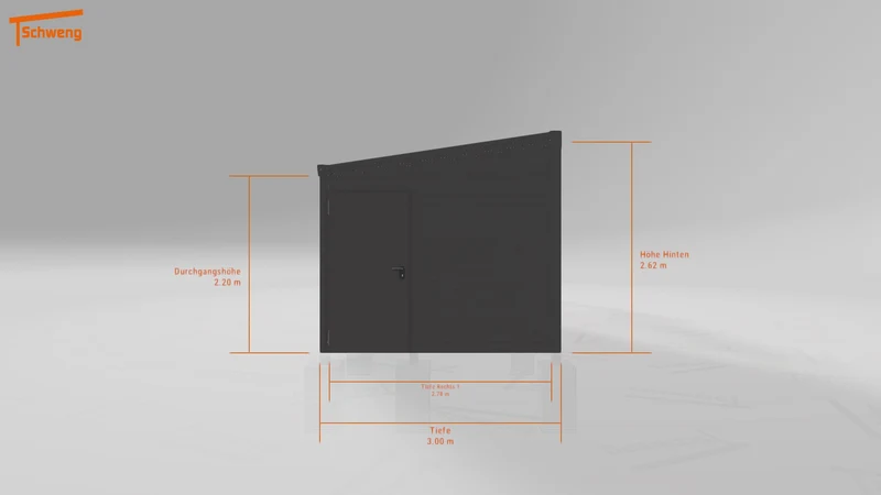 #DE Schweng Pultdachcarport S400 (ID qdvr37) #MTG