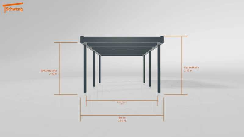 #DE Schweng Flachdachcarport C600 (ID rjnq3d) #MTG