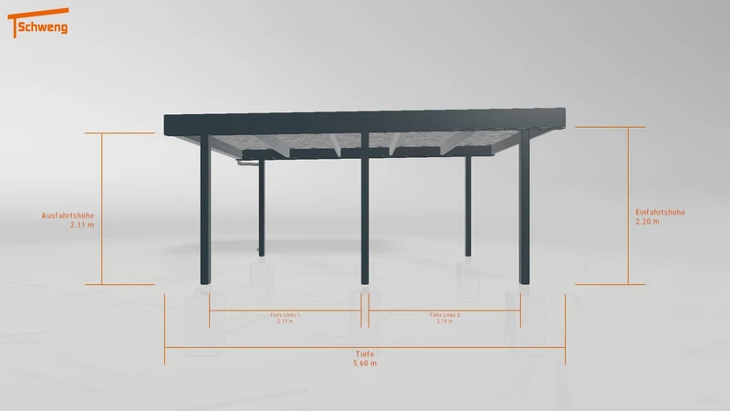 #DE Schweng Flachdachcarport C600 (ID rjnq3d) #MTG