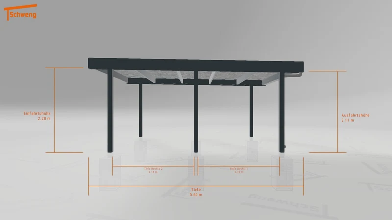 #DE Schweng Flachdachcarport C600 (ID rjnq3d) #MTG