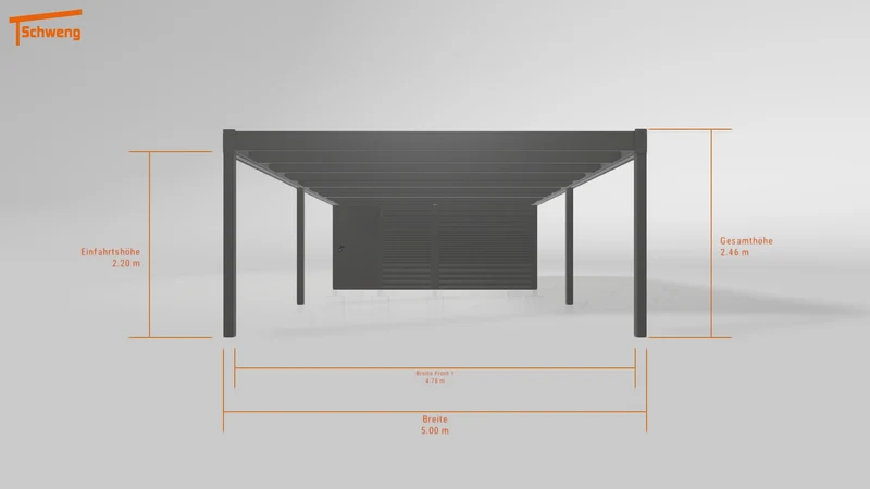 #DE Schweng Flachdachcarport C600 (ID n5mb35) #MTG