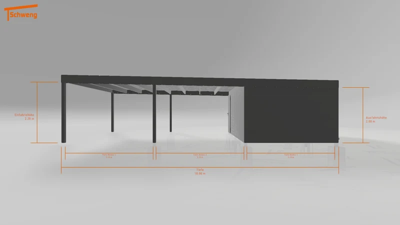 #DE Schweng Flachdachcarport C600 (ID n5mb35) #MTG