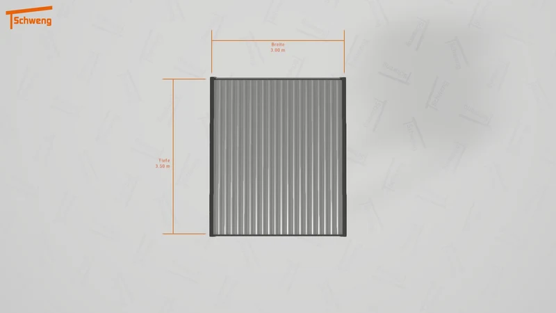 #DE Schweng Flachdachcarport C600 (ID v4782p)