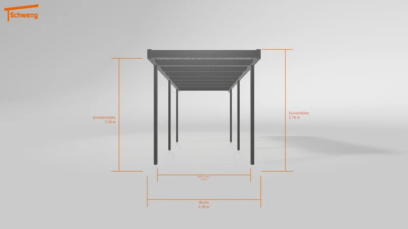 #DE Schweng Flachdachcarport C600 (ID mjrvjv)