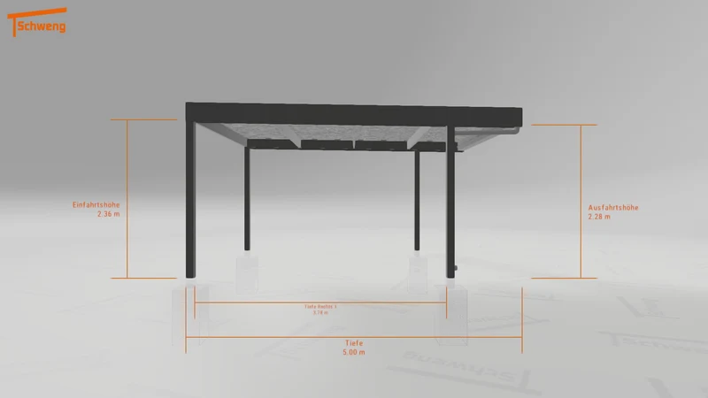 #DE Schweng Flachdachcarport C600 (ID 775277) #MTG