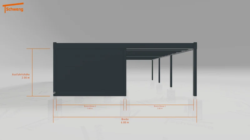 #AT Schweng Flachdachcarport C600 (ID rjrypn) #MTG