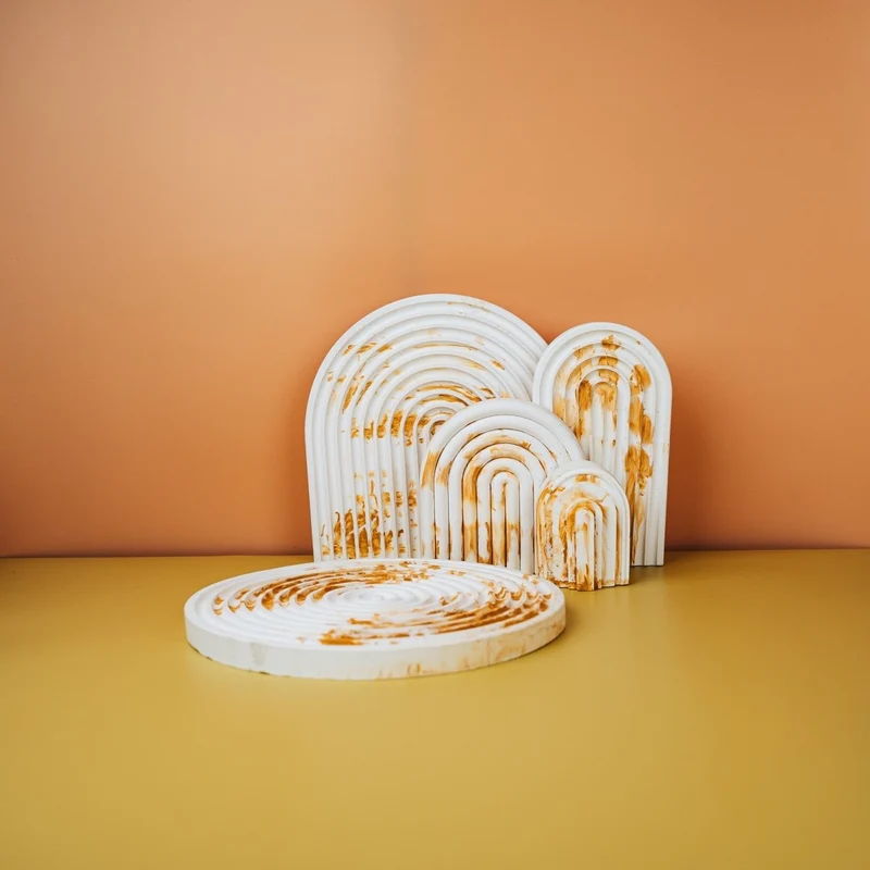 DEKORATION - CIRCLE YELLOW SPLASH
