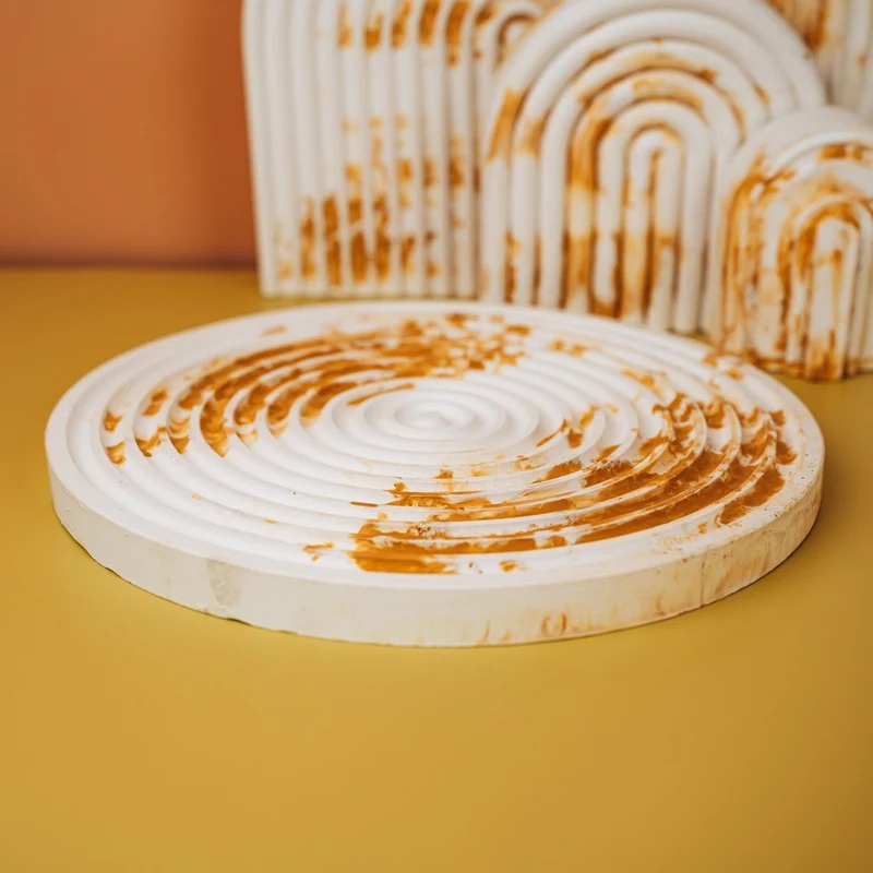 DEKORATION - CIRCLE YELLOW SPLASH