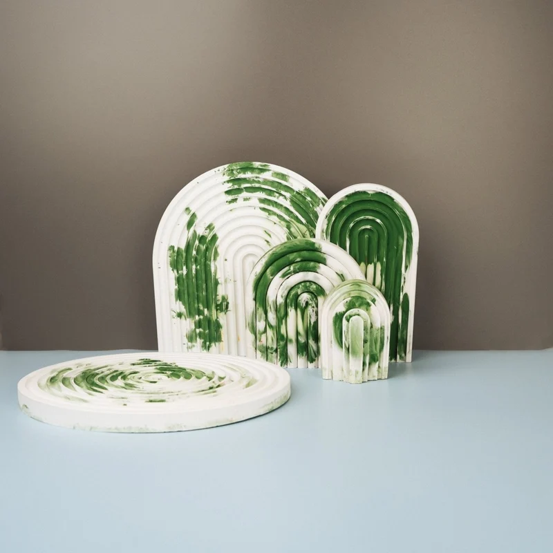 DEKORATION - CIRCLE GREEN SPLASH