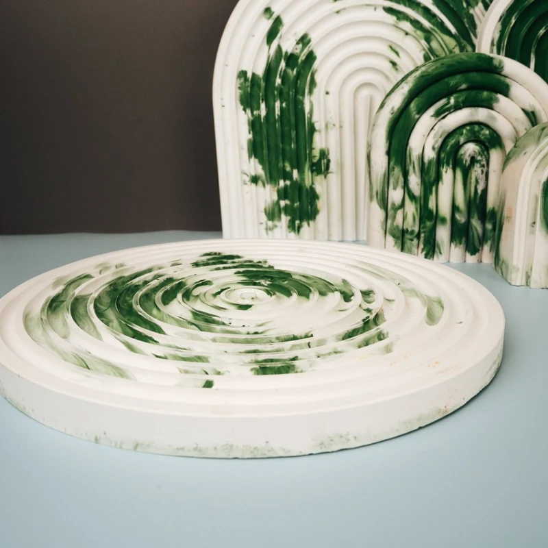 DEKORATION - CIRCLE GREEN SPLASH