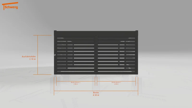 #DE Schweng Flachdachcarport C600 (ID 77b827)