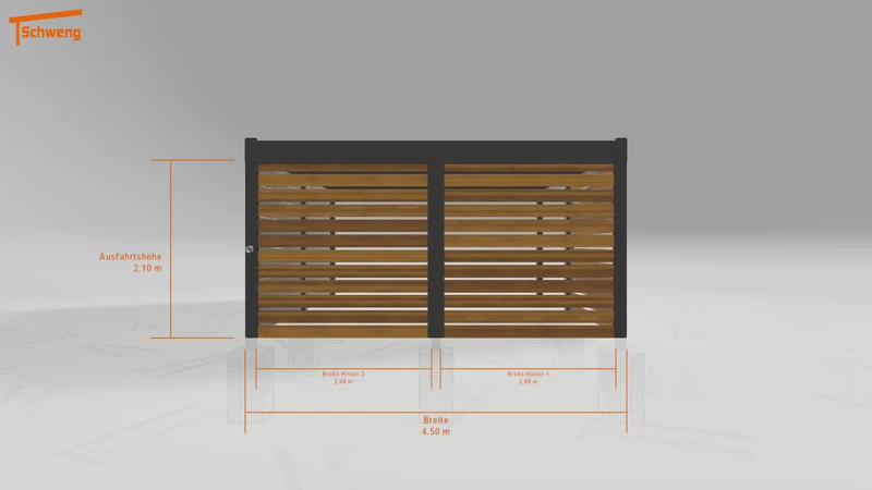 #DE Schweng Flachdachcarport C600 (ID 5mzy7q)