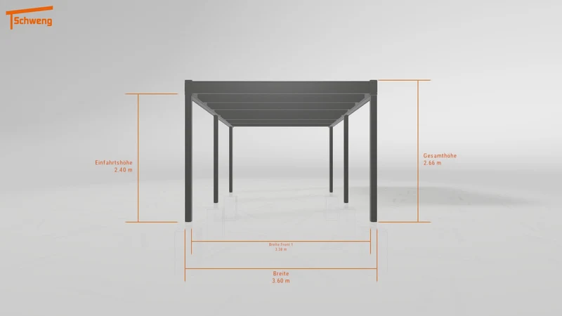 #AT Schweng Flachdachcarport C600 (ID dvzmpx)