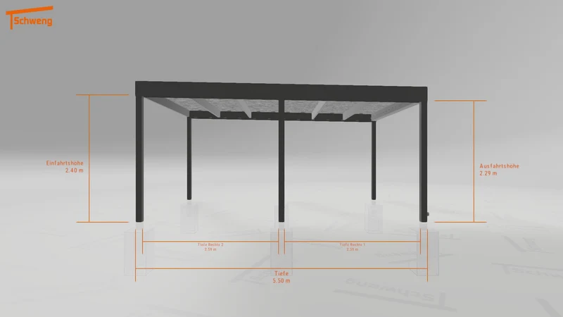 #AT Schweng Flachdachcarport C600 (ID dvzmpx)