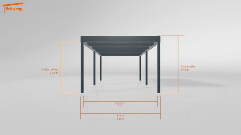 #DE Schweng Flachdachcarport C600 (ID zbx979) #MTG