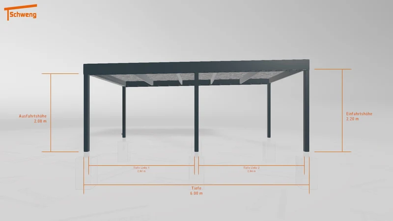 #DE Schweng Flachdachcarport C600 (ID zbx979) #MTG