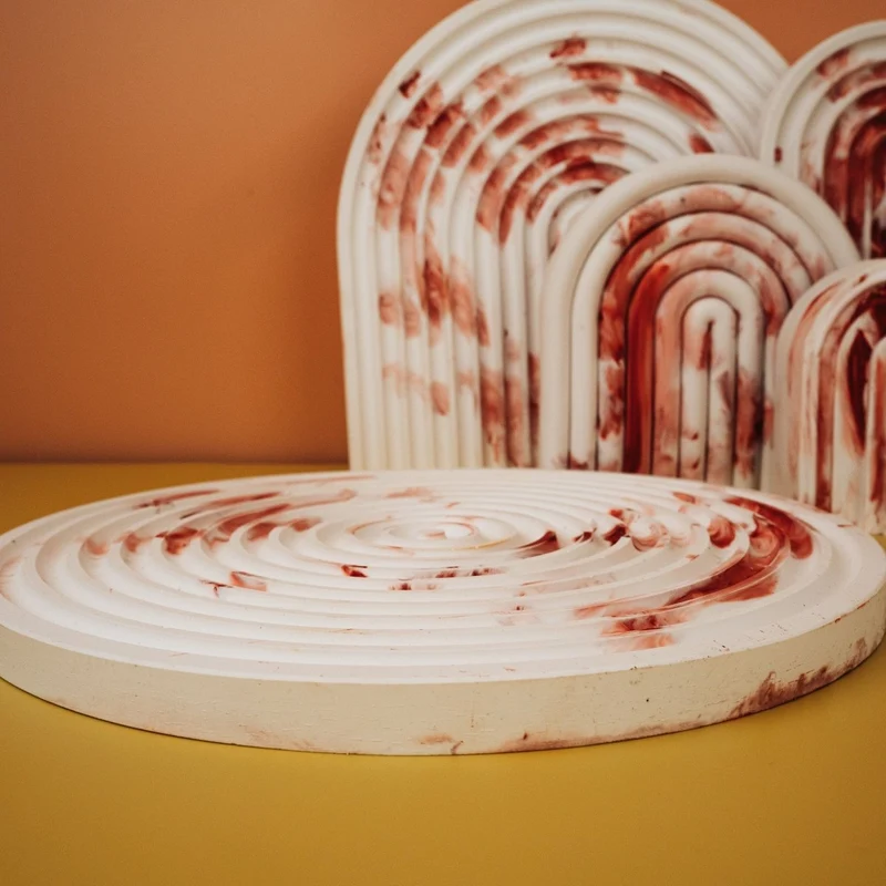 DEKORATION - CIRCLE RED SPLASH