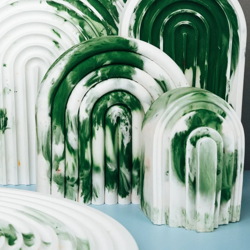 DEKORATION - RAINBOW GREEN SPLASH