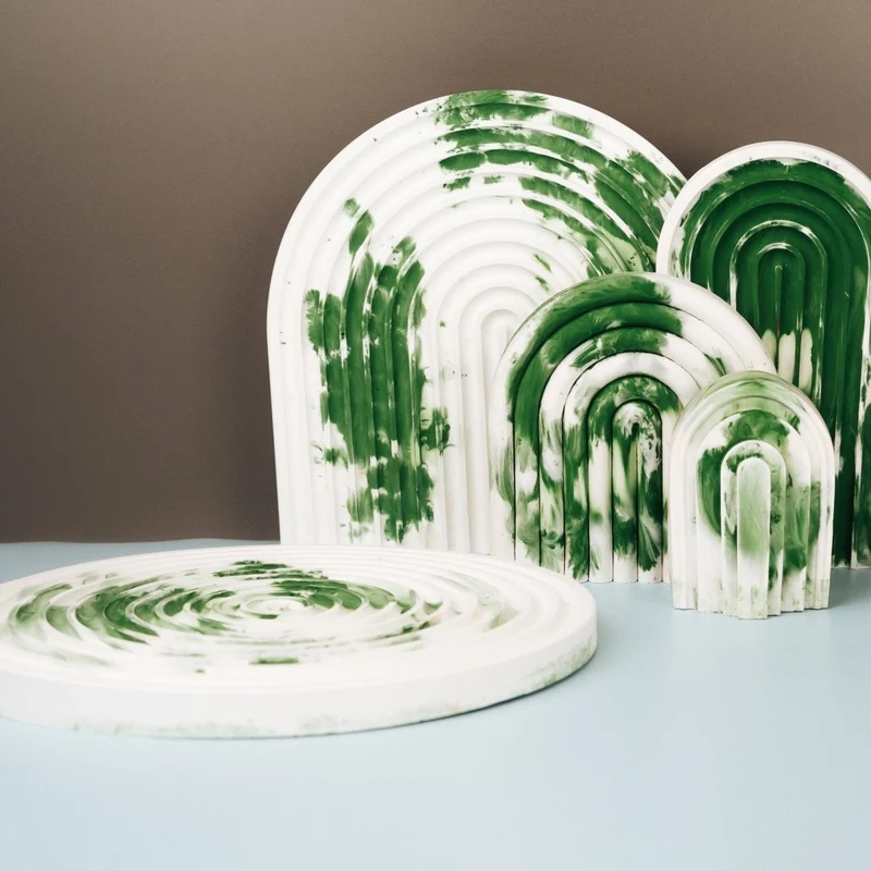 DEKORATION - RAINBOW GREEN SPLASH