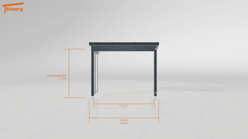 #DE Schweng Terrassenüberdachung S350 (ID n5mpmj)