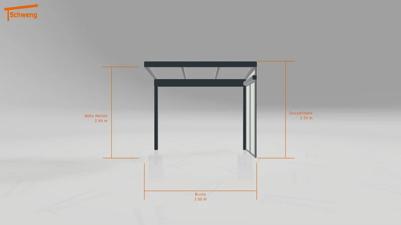#DE Schweng Terrassenüberdachung S350 (ID n5mpmj)