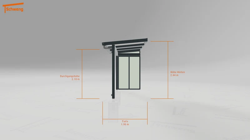 #DE Schweng Terrassenüberdachung S350 (ID n5mpmj)