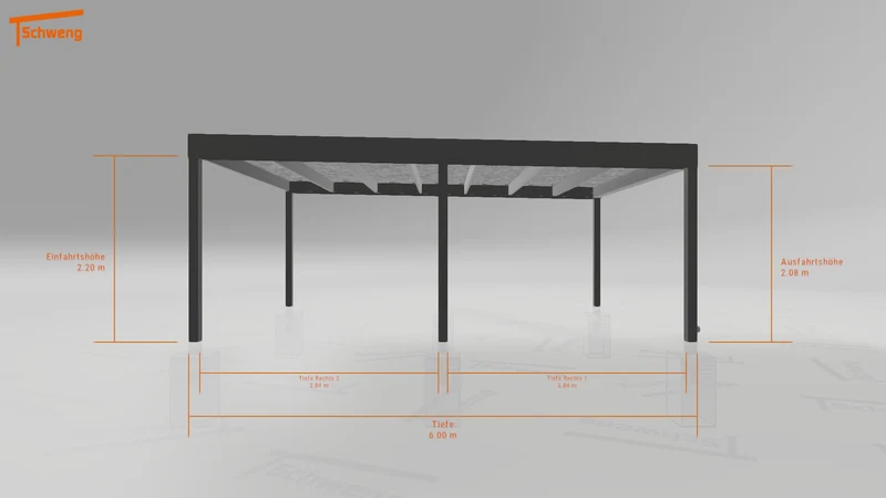 #DE Schweng Flachdachcarport C600 (ID mj2z5v) #MTG