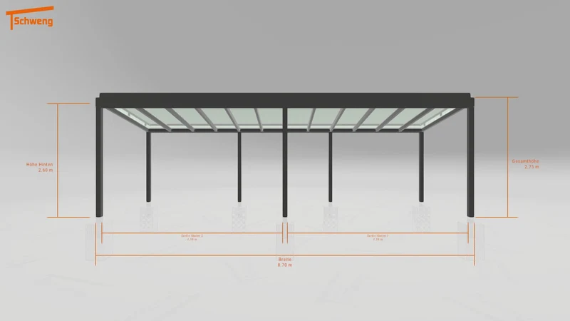 #DE Schweng Terrassenüberdachung S400 (ID zbwnj9)