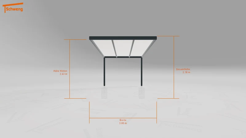 #DE Schweng Pultdachcarport S400 (ID 2q8r57)
