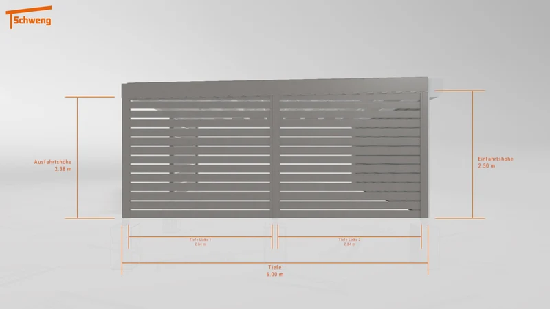 #DE Schweng Flachdachcarport C600+ (ID 85pwzx) #MTG