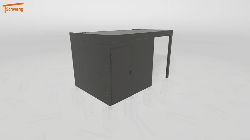 #DE Schweng Flachdachcarport C600 (ID 42wdy7) #MTG