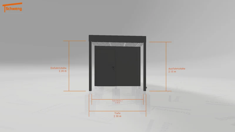 #DE Schweng Flachdachcarport C600 (ID 42wdy7) #MTG