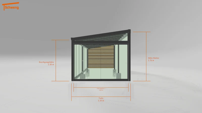 #DE Schweng Terrassenüberdachung S400 (ID 2qb477)